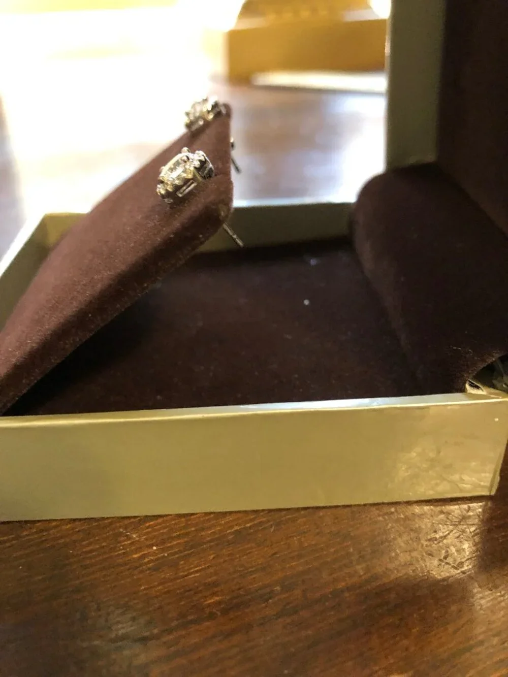 Nordstrom Halo cubic zirconia stud earrings - Picture 3 of 5